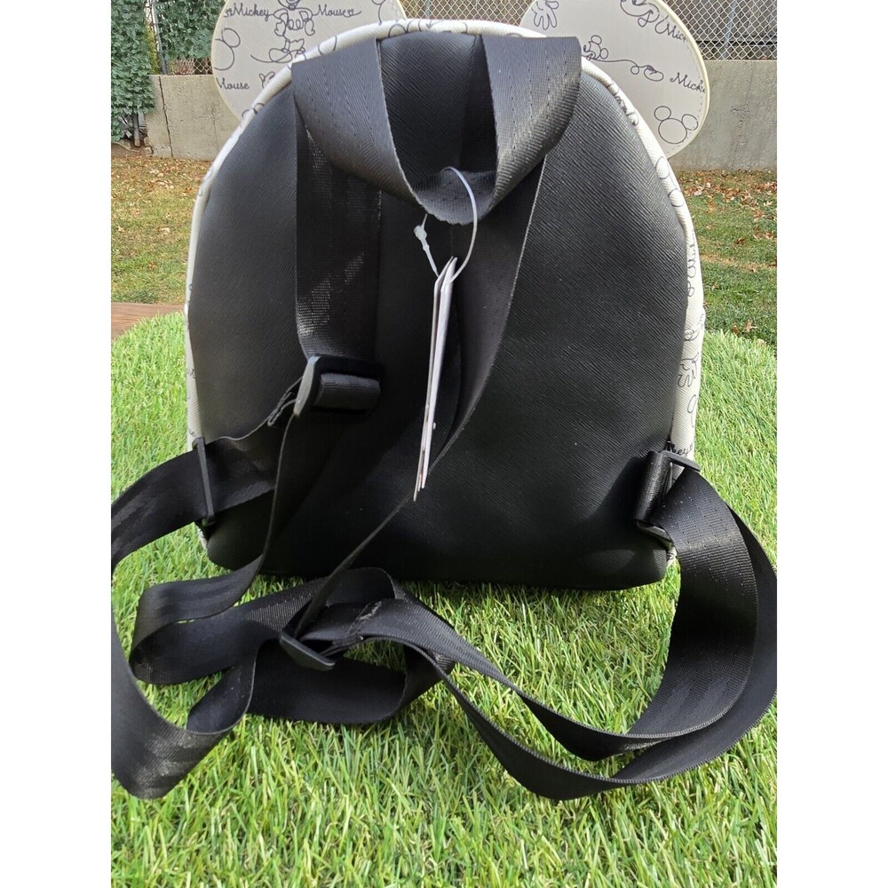 Bioworld Disney Women's Black & White Mickey Mouse Mini Backpack  W/3D Ears-NWT - Picture 11 of 14